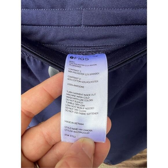 Figs Blue Scrub Pants Woman’s Size XXL/P Po#3752 - Picture 5 of 11